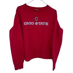 Colosseum Ohio State Buckeyes Embroidered Crewneck Sweatshirt Women's XL Cropped